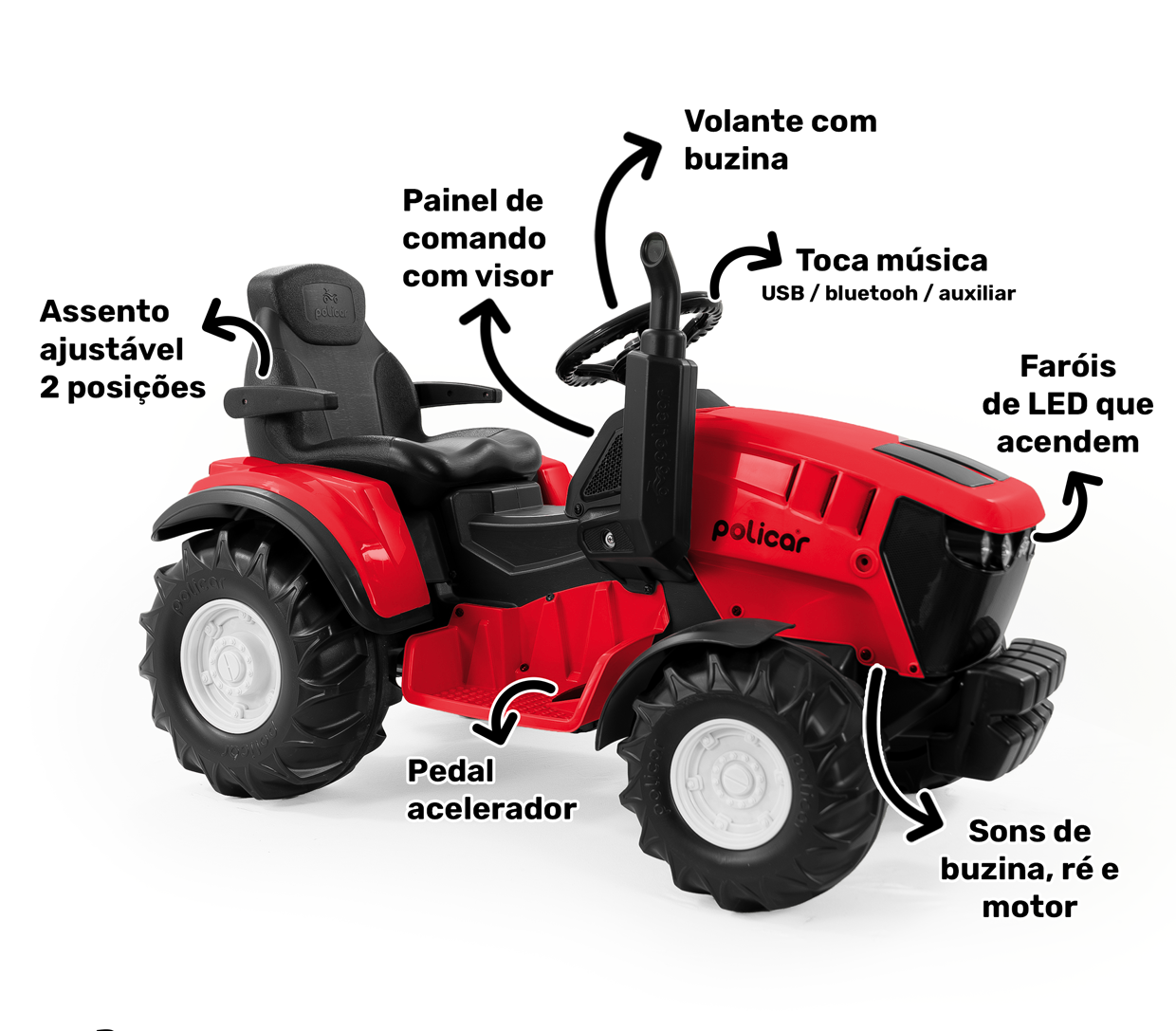 Megatractor-eletrico-vermelho-detalhe
